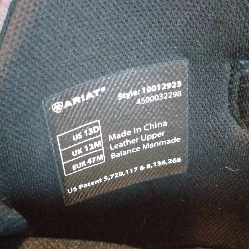 ARIAT WORK BOOTS WATERPROOF